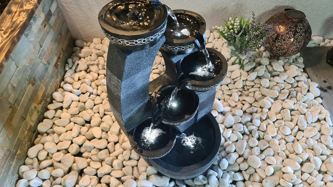 Tranquillity Water Features 5 Bowl Pour Contemporary Water Feature