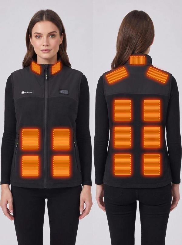 Anniou Women's Heated Fleece Vest