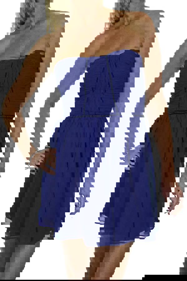 Paulo Due Women's Skater Style Chiffon Mini Dress