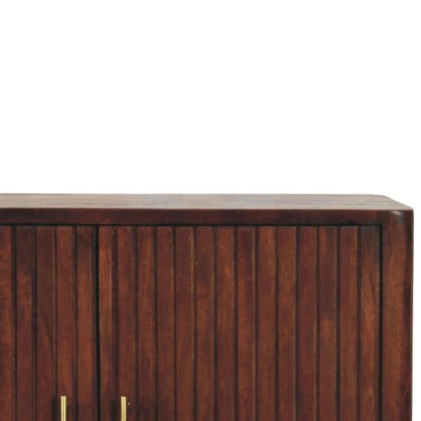 Artisan Furniture Solid Wood Cavallo Cabinet, 2 Doors, Brown