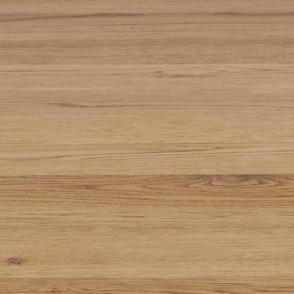 Wyld Haus Perth 120cm Natural Oak Veneer Round Dining Table Industrial Black Metal Legs