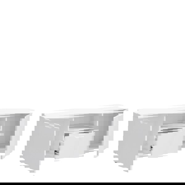 Furniture To Go Sienna TV Unit  in White/White High Gloss