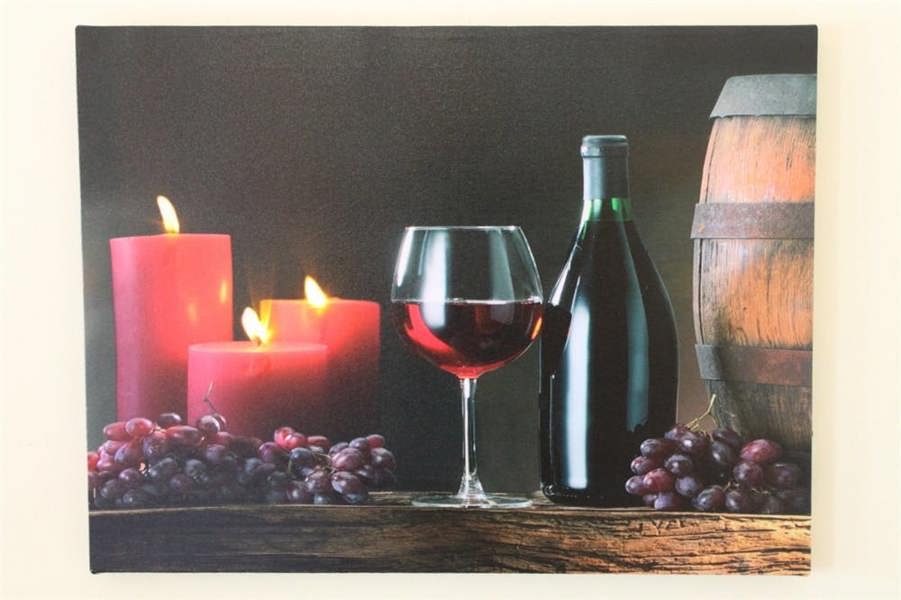 Barrel, Wine and Candles print LED HD1290