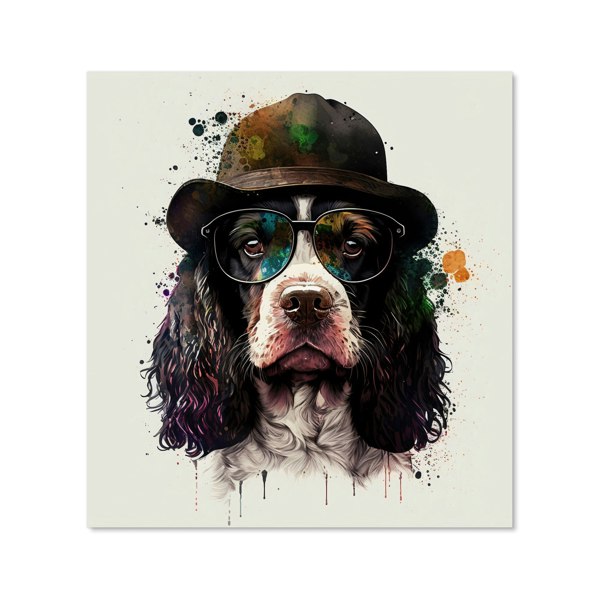 Warren Reed - Designer Springer Spaniel Dog Kitchen Splashback