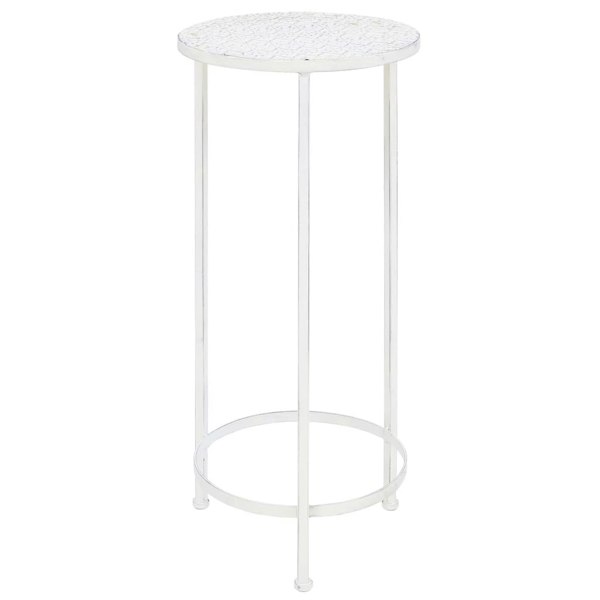 Berkfield Plant Stand Set 3 Pieces Vintage Style Metal Antique White