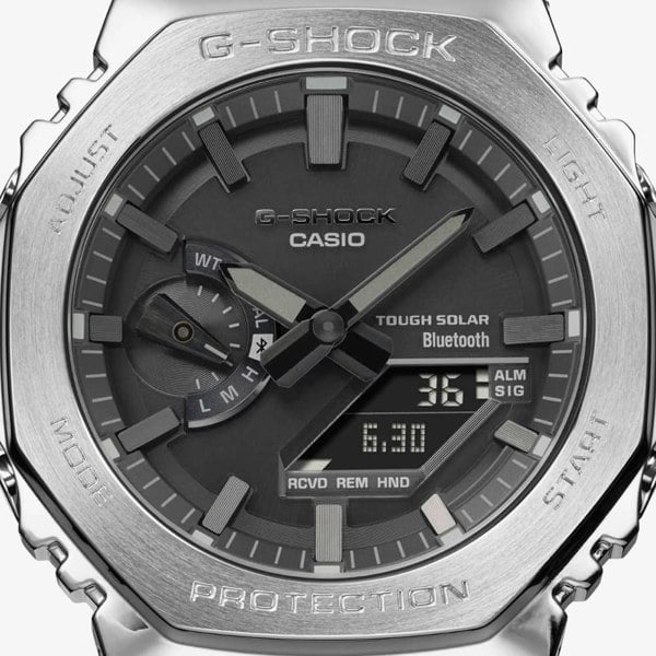 Casio G-Shock Full Metal 2100 Series SIlver Smartwatch GM-B2100D-1AER