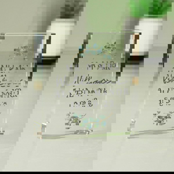 Personalised Memento Company Personalised Botanical Crystal Token