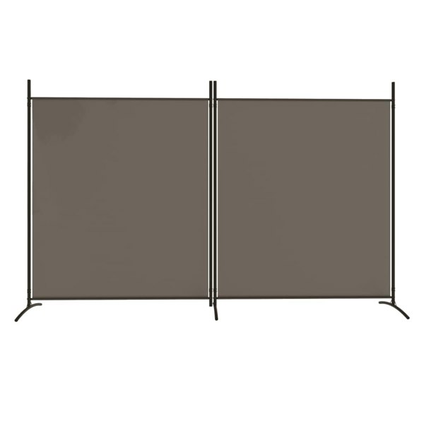 Berkfield 2-Panel Room Divider Anthracite 348x180 cm Fabric