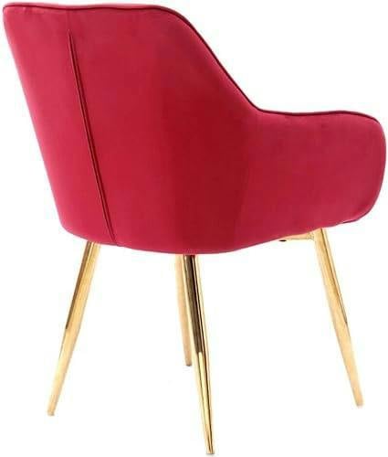 HYGRAD BUILT TO SURVIVE Upholstered Velvet Dining Armchairs, Gold Legs – Set of 2 | HYGRAD®