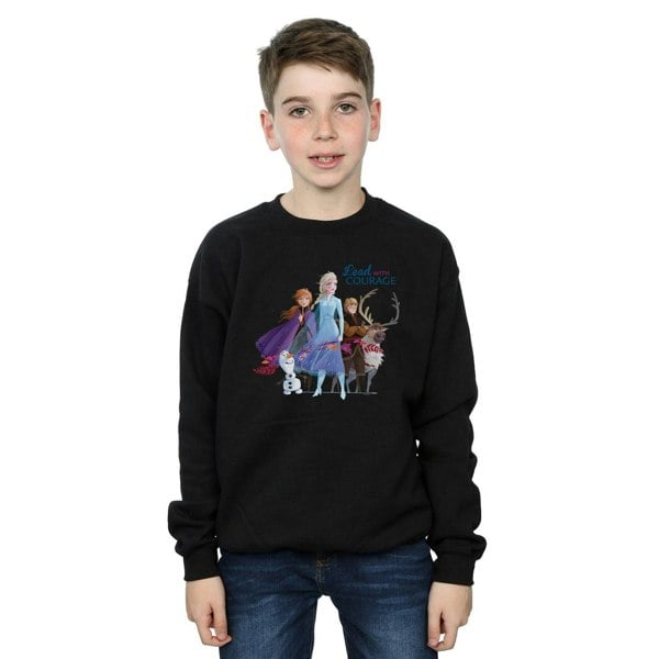 Disney Boys Frozen 2 Lead With Courage Sweatshirt - Black