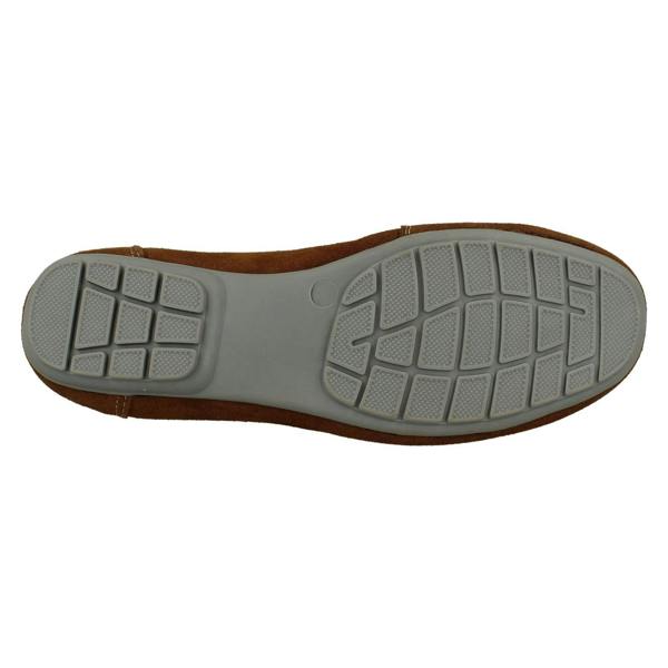 Leather Collection Ladies Leather Collection Moccasin Shoes F80558