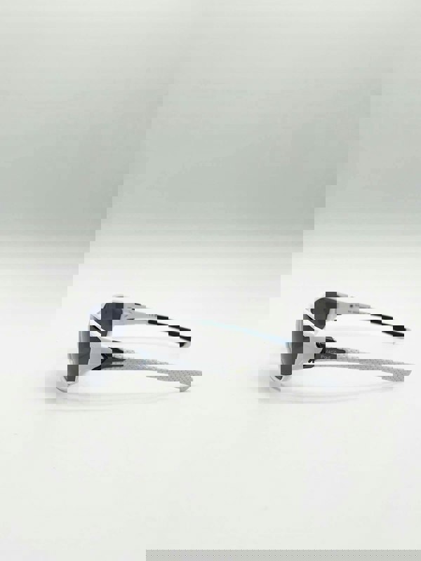 SVNX Outdoor Racer Sunglasses in White Black with Hard Case