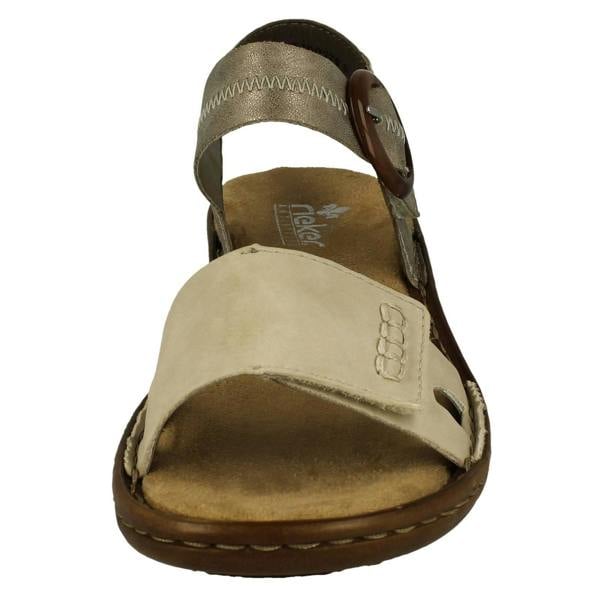 Rieker Ladies Rieker Buckle Detailed Sandals 608Z3
