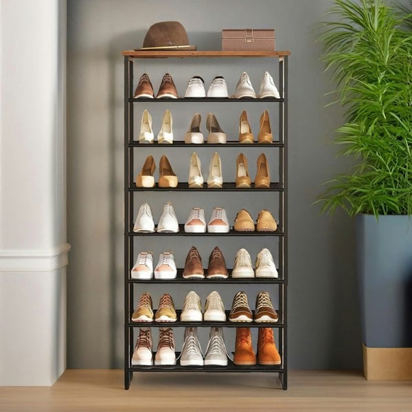 Rafaelo Mobilia 8-Tier Shoe Rack With Detachable Mesh