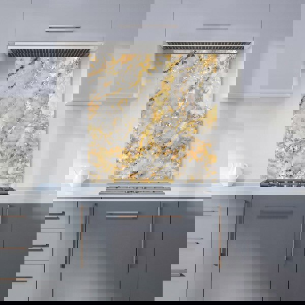 Warren Reed - Designer Gold Quartz Effect Kitchen Splashback
