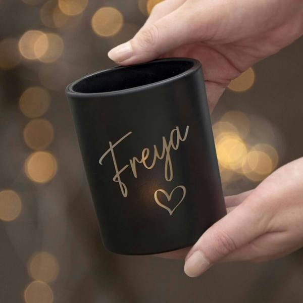 Personalised Heart Candle Holder - lifestyle shot