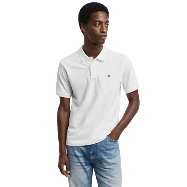 Gant Mens Shield Polo Shirt - White