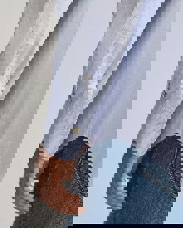 GANT Mens Regular Fit Long Sleeve Poplin Shirt - 455 Light Blue