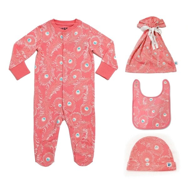 Lucy & Sam Peacock Pink Baby Bundle