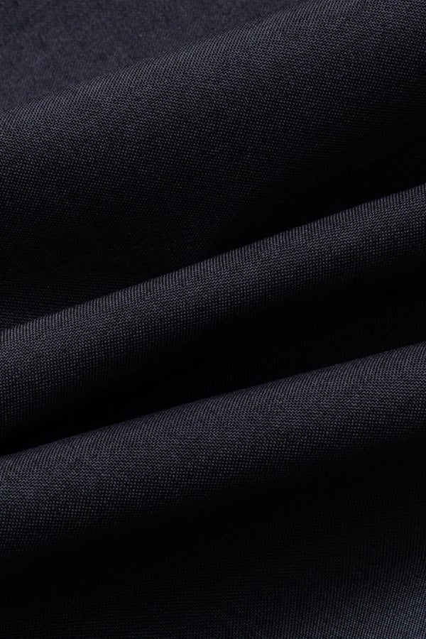 Brando mac navy long coat fabric swatch