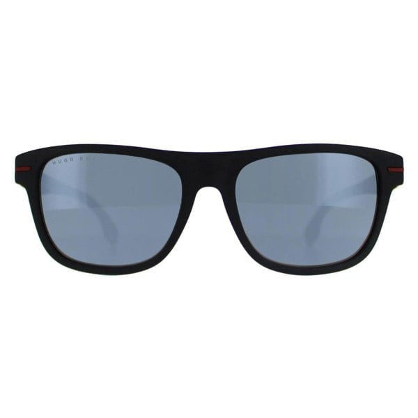 Hugo Boss Sunglasses BOSS 1322/S BLX T4 Matte Black Red Silver Mirror