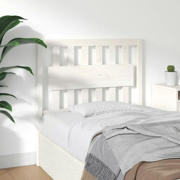 Berkfield Bed Headboard White 95.5x4x100 cm Solid Wood Pine