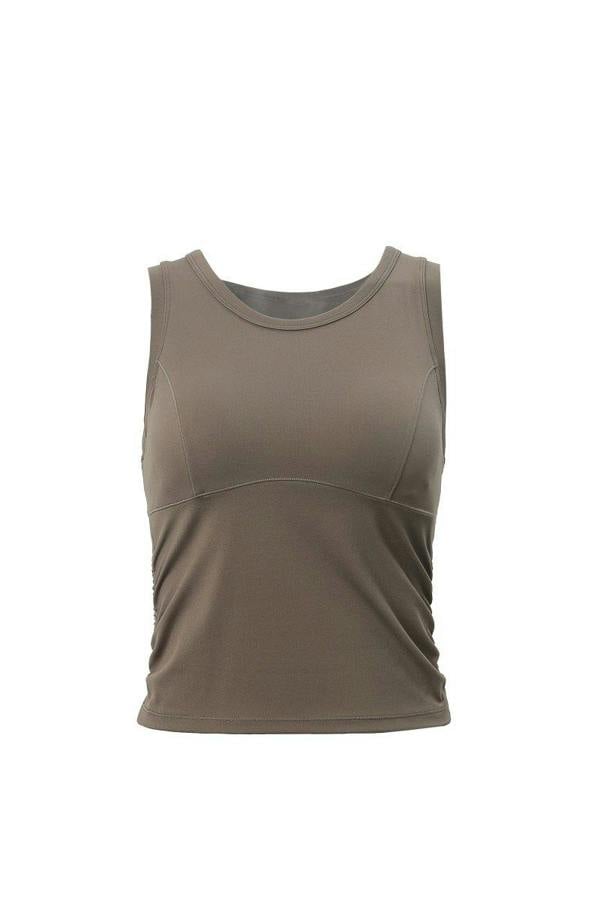 Anniou Side Ruched Sports Tank