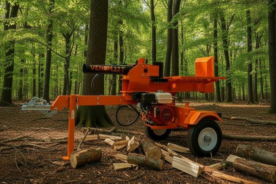 Rock Machinery 22ton Venom Log Splitter With Table
