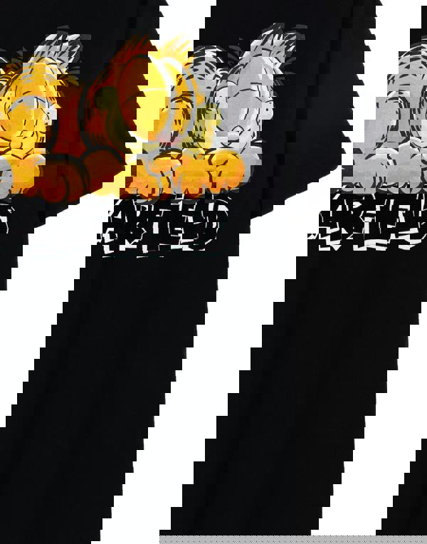 Garfield Mens Black Sleeping Garfield Short Sleeved T-Shirt