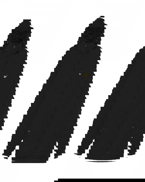 Lyle & Scott Mens Zip Through Hooded Jacket - Z865 Jet Black