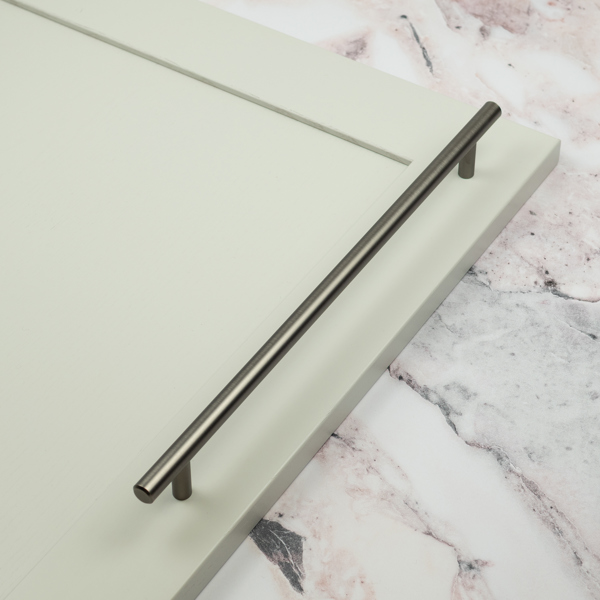 Handle & Home Gunmetal T-Bar Handles & Coordinating Pull Knob