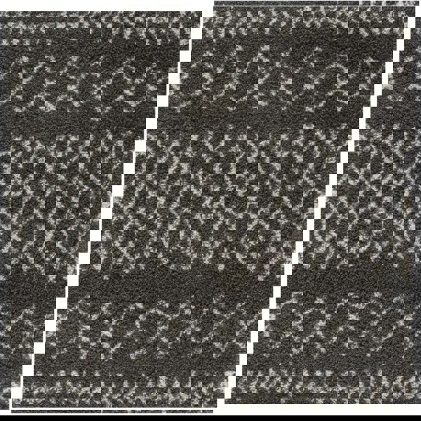 Moroccan dark grey shaggy rug non-shedding, pet-friendly, and easy to clean