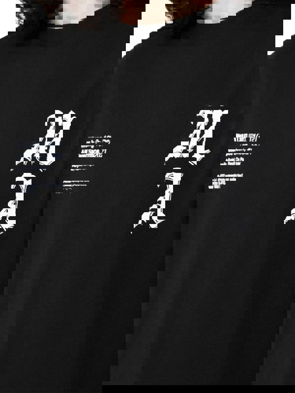 AMIRI X WES LANG CHECKER SKULL TEE BLACK