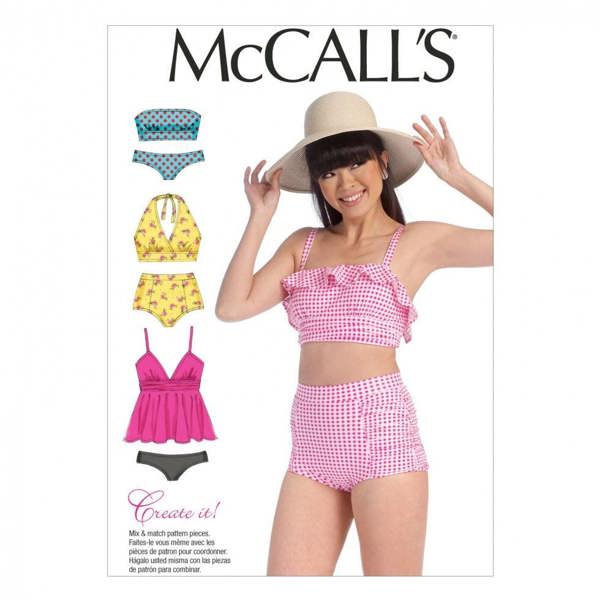 McCalls 7168 Paper Sewing Pattern – Kids' Swimwear, Intermediate