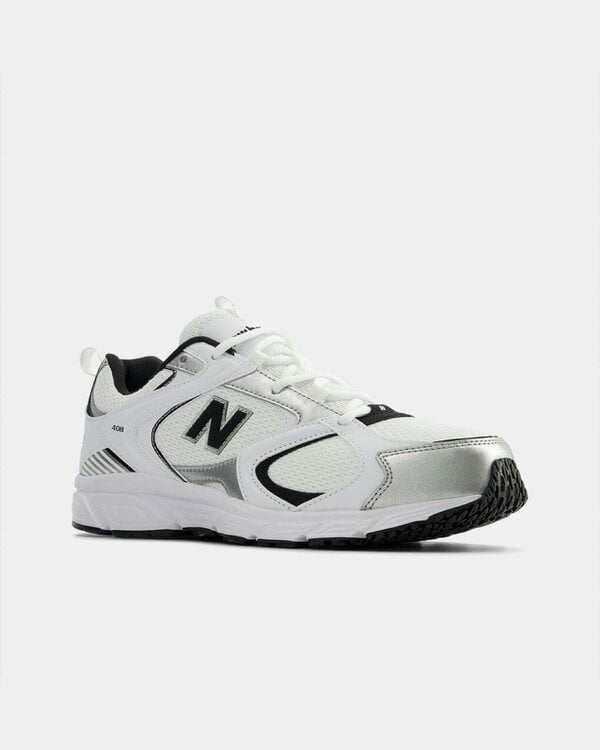 New Balance 408 Unisex Trainers - White/Black/Silver