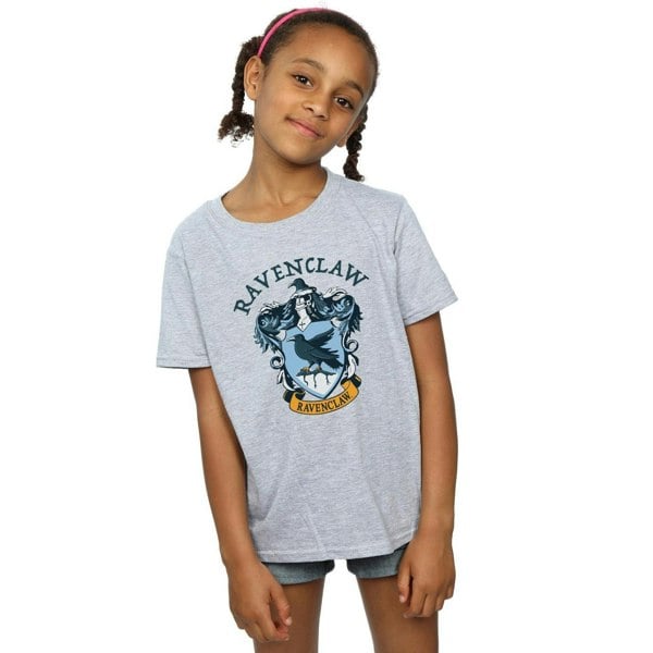 Harry Potter Girls Ravenclaw Cotton T-Shirt - Sports Grey