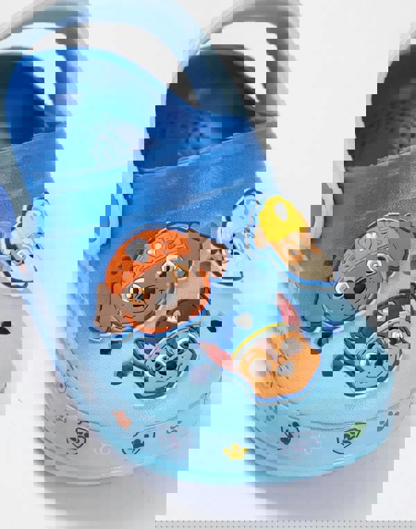 Paw Patrol Boys Blue Multi Badge Clogs