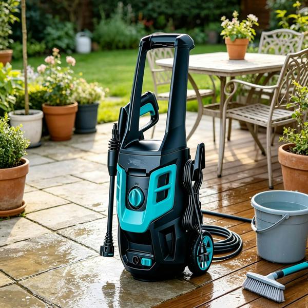 Gr8 Garden 1600W Pressure Washer 130 Bar Portable Jet Wash Patio Car Cleaner Complete Kit