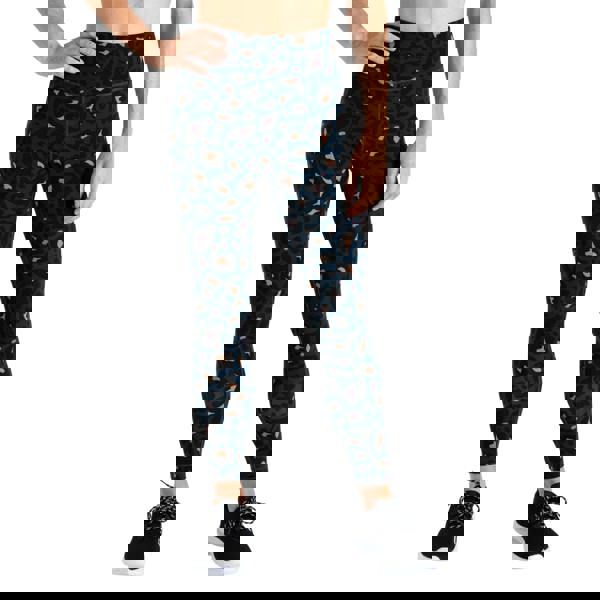 Dare 2B Womens/Ladies Influential Animal Print Gym Leggings - Moonlight Denim - 