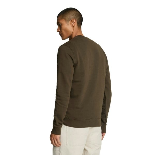 Lyle & Scott Mens Crew Neck Long-Sleeved Sweatshirt - Olive