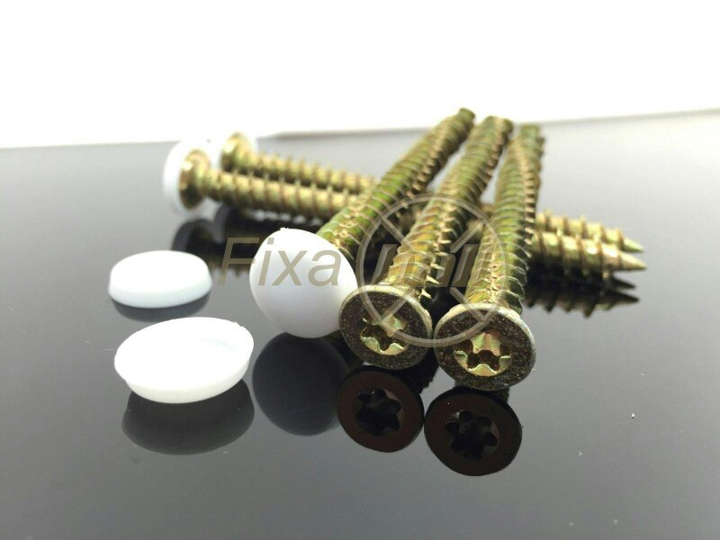 Fixaball Masonry Frame Staircase Screw Plus Cap Countersunk ZYP