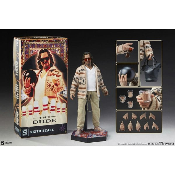 the big lebowski the dude 1:6 scale figure side show hot toys 100448