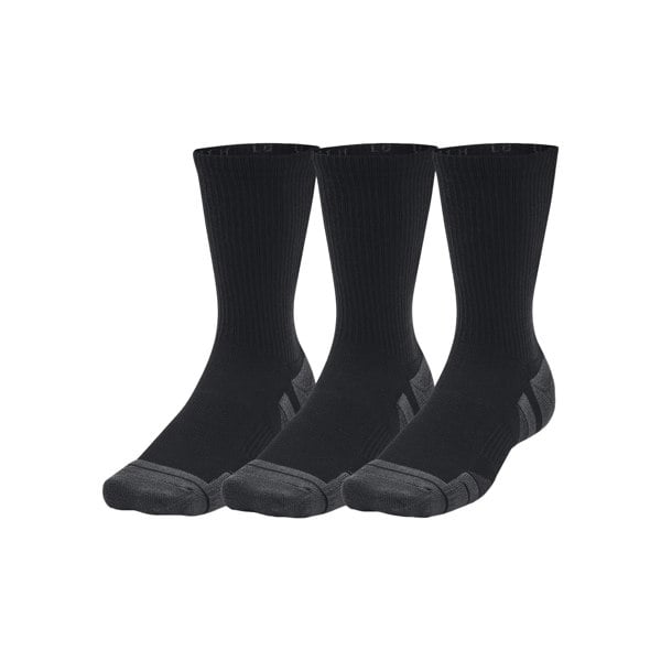 Under Armour Unisex Adult Performance Tech Crew Socks (Pack of 3) - Black