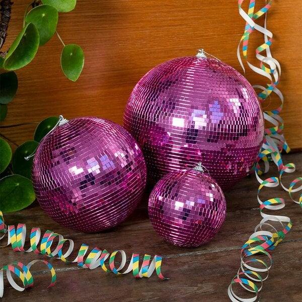 Love Frankie Pink Disco Balls - 3 sizes Available