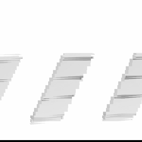 matt white 3 drawer