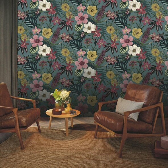 Love Frankie Botanical Garden Wallpaper - Thistle