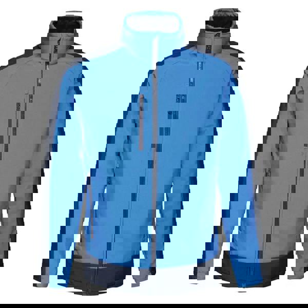 Regatta  Mens Contrast Three Layer Printable Soft Shell Jacket - New Royal/Navy - 