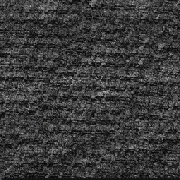 JVL Metro Square Fabric Storage Baskets for Home Organisation, Set of 2, Black