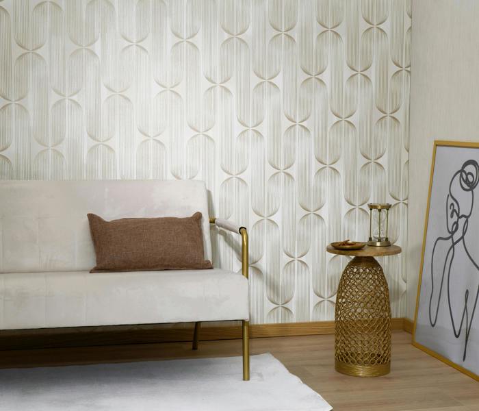 Elle Decoration By Erismann Orbit Lines Geometric Wallpaper