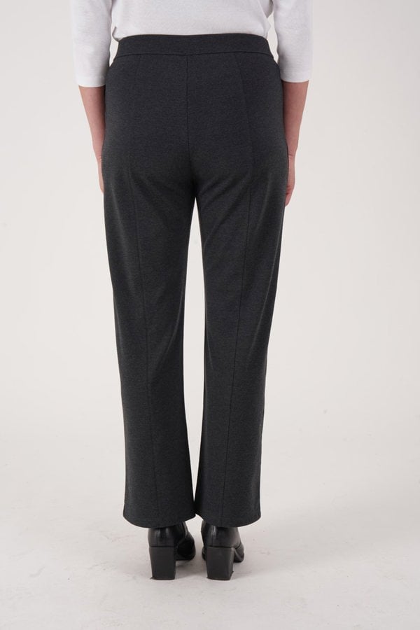 PennyPlain Wide Leg Treggings - Charcoal Short